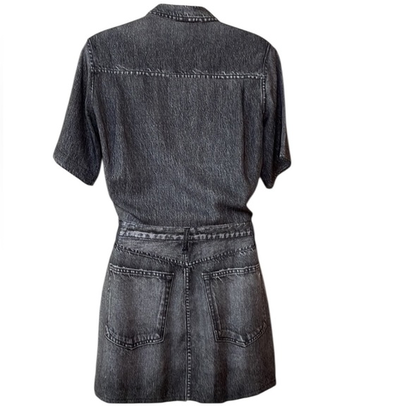 rag & bone Liquid Miramar Tencel Denim Shirt Dress Size Small like-new condition - Picture 8 of 12